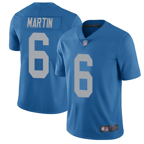 Detroit Lions Limited Blue Men Sam Martin Alternate Jersey NFL Football 6 Vapor Untouchable